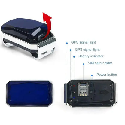 IP67 Waterproof Pet Collar Wifi Light GPS Tracker For Pets Dogs GPS Tracker Kids Personal Locator Anti-Lost Tracking Device